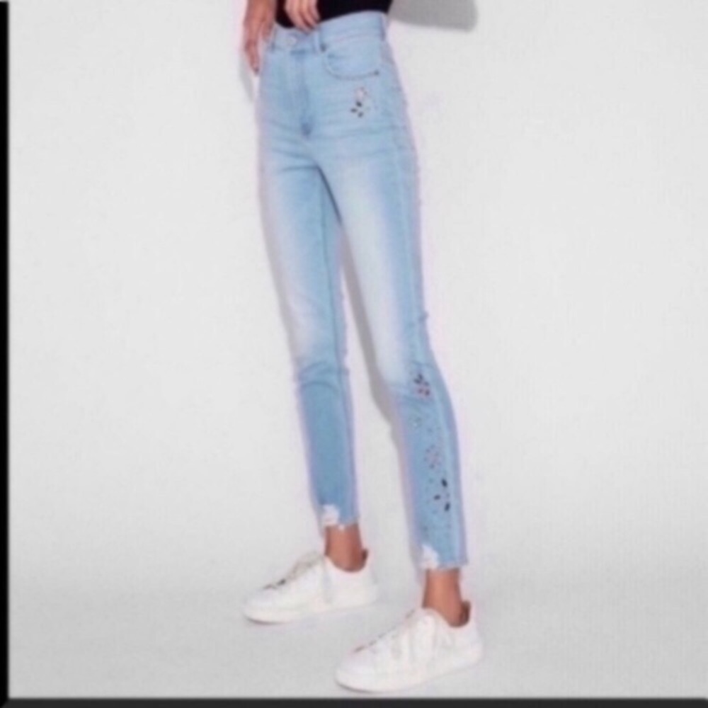 NWT Express Ankle Legging Super High Rise Jeweled